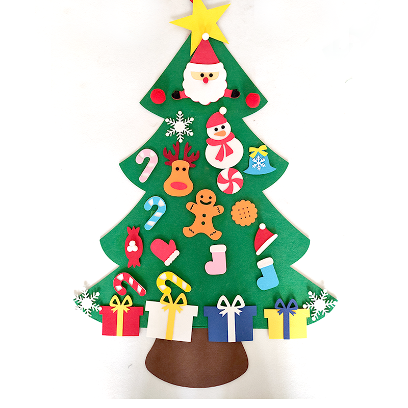 DIY Felt Christmas Tree Set for Toddlers & Kids