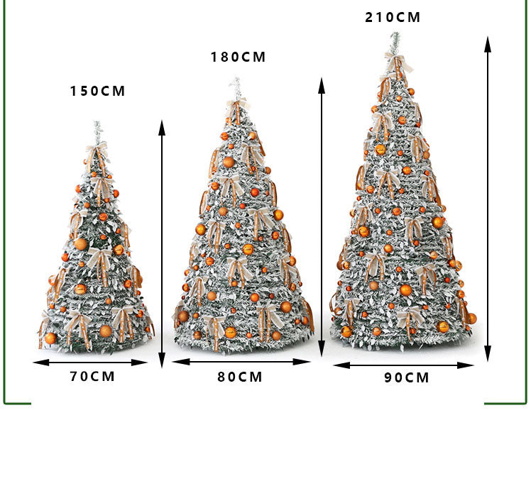 The Golden Frost Pop-Up Christmas Tree Pre-Lit
