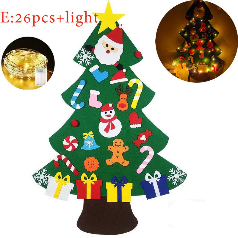 DIY Felt Christmas Tree Set for Toddlers & Kids